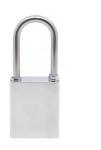 Security Silver Stainless Steel Padlock in Heavy Duty Design