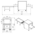 Railway / Airport X Ray Baggage Inspection System , Parcel Scanner Machine