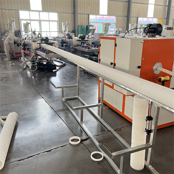 High Efficiency Double Wall Corrugated Pipe Machine Plastic Sylphon Bellows Extrusion Machine