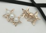 Star Shaped Zinc Alloy Metal Shoe Buckles Corrosion Resistant Easy To Put On