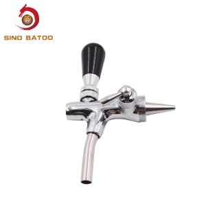 Wholesale Chrome Plating Beer Keg Faucet , Brass Adjustable Flow Beer Taps from china suppliers