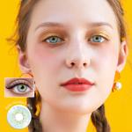 Realistic Natural Colored Kiwi Green Contact Lens Non Prescription 14.2