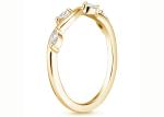 Winding Willow 14K Yellow Gold Jewelry Ring With 2×4mm 0.40ct Diamond