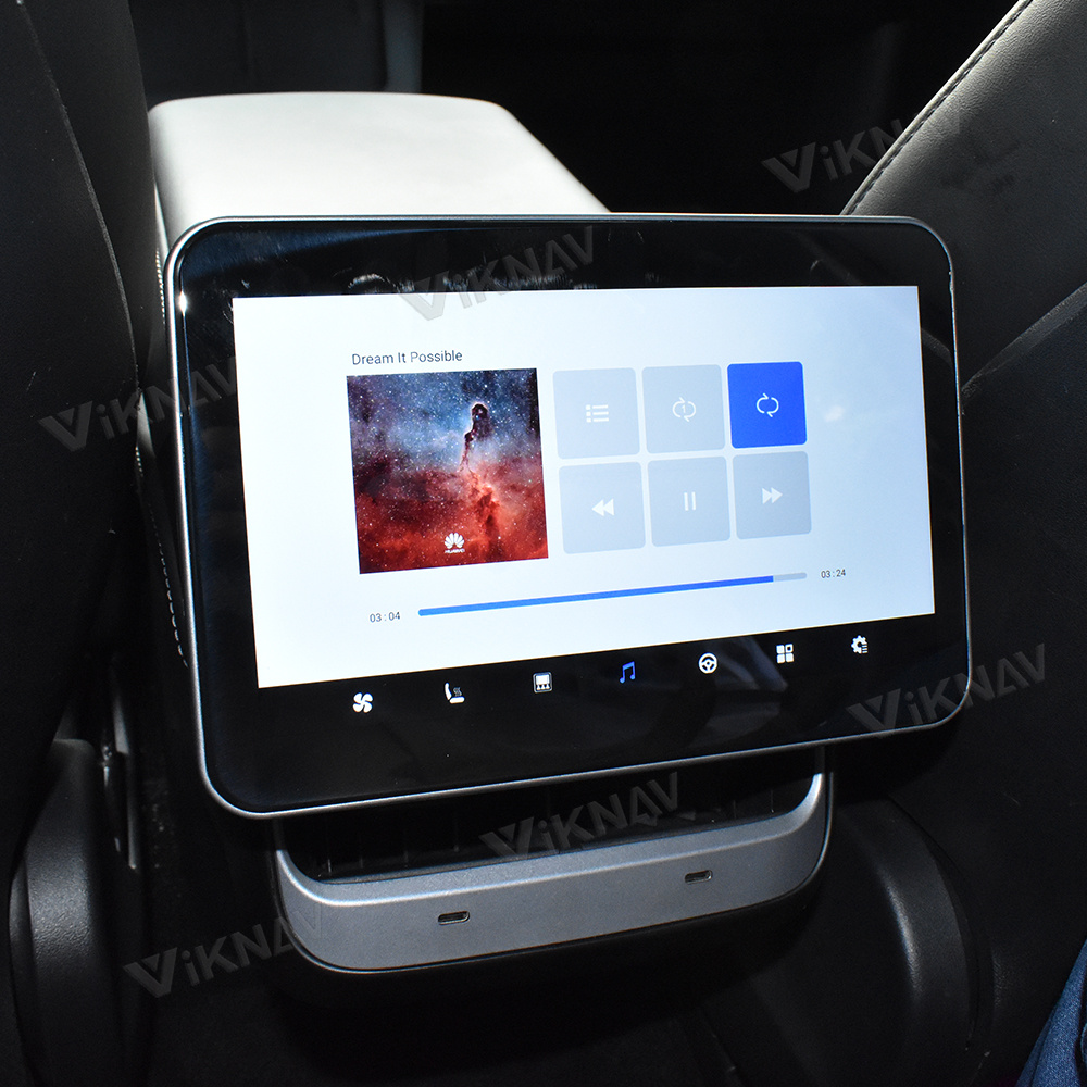 Air Conditional Model 3/Y Tesla Rear Display Back Row Seat CockPit LCD Screen