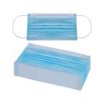 Blue White 3 Ply Non Woven Face Mask Single Pack Disposable Personal