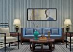 Black And Grey Striped Wallpaper / Contemporary Vertical Striped Wallpaper