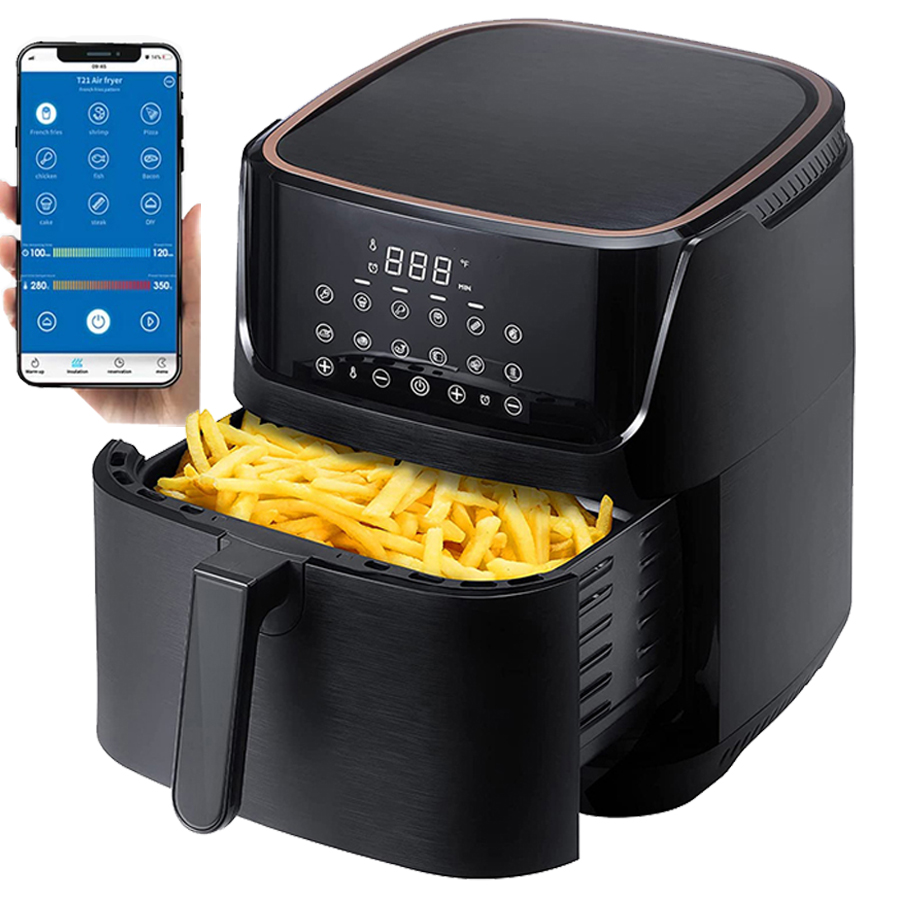 Digital Smart Custom Oil Free Deep Fryer With Wifi Function Tuya App Control