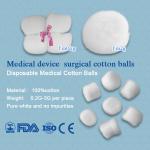 100% Absorbent Medical Cotton Balls Biodegradable Safety white Color