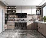 Lacquer Acrylic Melamine Customized Cabinext Furniture Modern Kitchen Cabinet