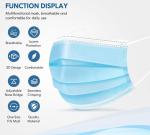 Flat High Filter Disposable 3 Ply Face Mask Anti Bacteria Virus Blue Other Color