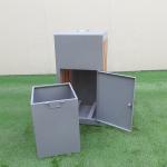 Garden Park W450mm 35L Steel Wooden Dustbin