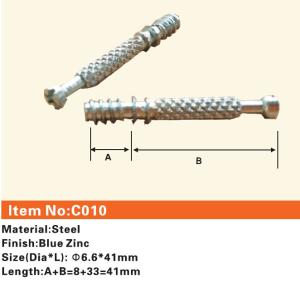 Wholesale C010 Furniture connecting fittings:Steel bolt from china suppliers