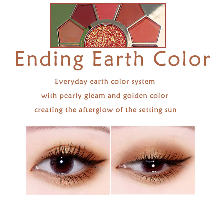 ISO 11Colors Mineral Cosmetics Pearl Eye Shadow Palette 9.6*1.6cm