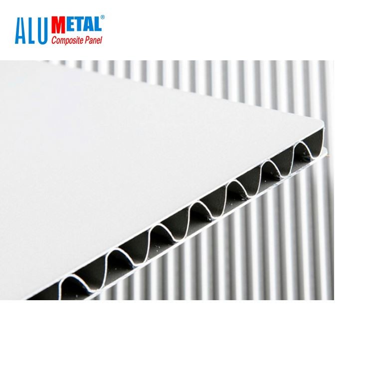 B1 Fireproof PE Corrugated Aluminum Siding Panels 0.5 Mm Thick Aluminium Sheet Anti Static