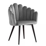 Cushion Seat Unique Leather Padded Dining Chairs Hold Up 200kg Anticorrosive