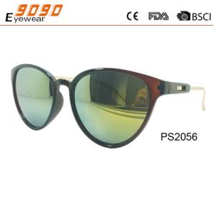 Wholesale 2017 hot sale style sunglasses with UV 400 protection lens ,made of plastic from china suppliers