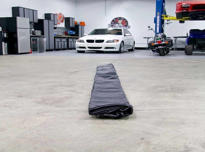 Save The Environment Car Wash Garage Water Containment Mat And Water Reclamation System Inflatable Car Wash