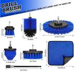 25mm Bristle Drill Brush Attachment Set 7 Pieces Cordless Screwdriver
