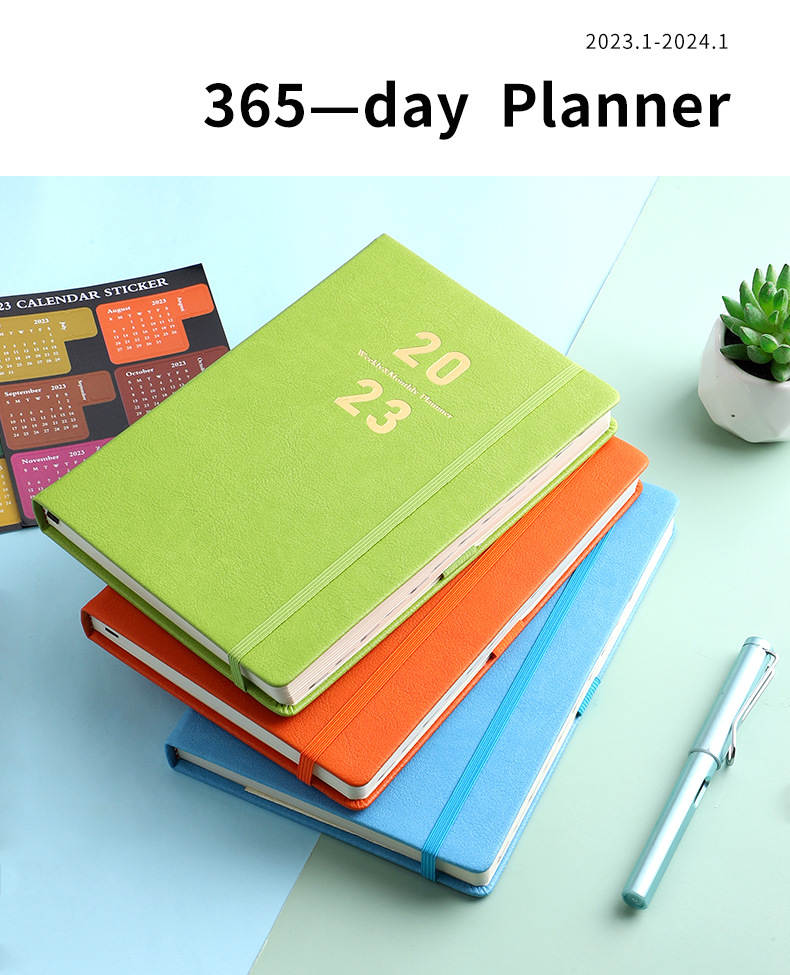 Custom A5 Printed Pu Hardcover Notebook With Elastic Band For Business Customized Logo