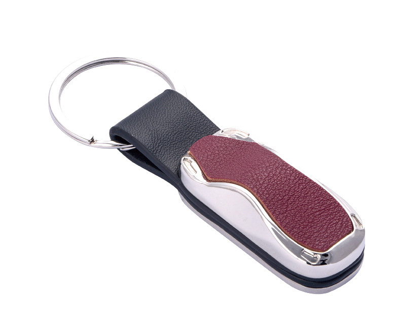 Personalized Classic Top Grain Leather Key Chains In Various Colors Custom Designs