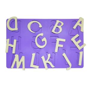 Wholesale OEM Silicone Letter Cake Molds Fondant English Learning Alphabet Cake Mould from china suppliers
