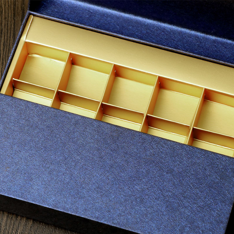 Customized Eco-friendly Paper Candy Macaron Gift Box Packaging With Plastic Tray Lid Base