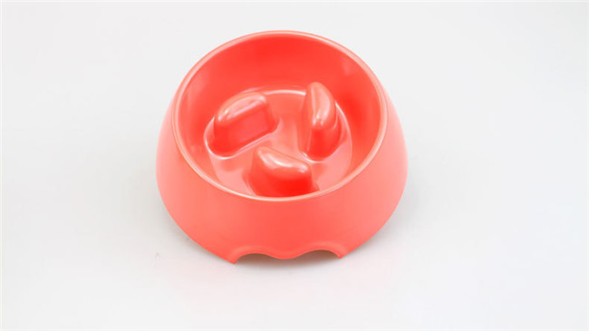Plastic 190g Small Pet Feeder Bowl Pantone Cat Slow Feeder