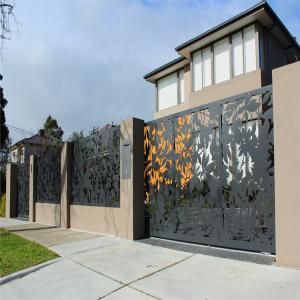 Wholesale Powder Coated Aluminum Yard Gates Fencing Aluminium Front Gate Security from china suppliers