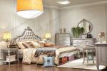 Vintage White bed with Wedding Bedroom Furniture Design JO-A202