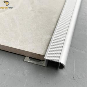 Wholesale Matt Silver Bullnose Tile Trim For Stairs Aluminum Alloy Material from china suppliers