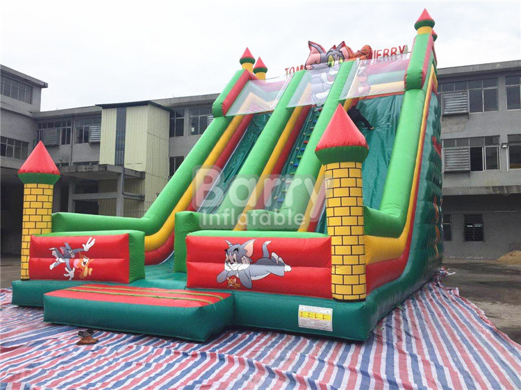 Tarpaulin Inflatable Bouncer Rabbit Jumping Castle Bounce House With Slide
