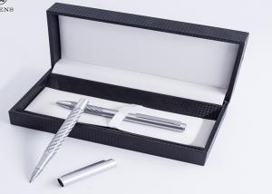 Wholesale Professional Cardboard Pen Gift Box Grey Suede Lining Material Customized Logo from china suppliers