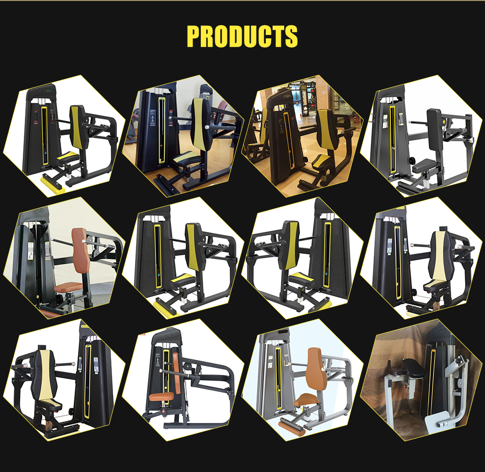 Commercial Gym Plate Loaded Steel Chest Press For Bodybuilding Back Arm
