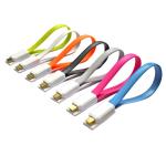 Magnetic Flat Micro USB Male to USB 2.0 Male Data Sync / Charging Cable 20cm