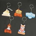 Custom Pvc Keychain 2D 3D Soft Pvc Keyrings Promotional Non toxic