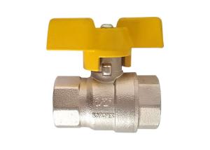 Wholesale Nickel Plated Metal Brass DIY OEM Parts , Female Thread Full Port Ball Valve from china suppliers