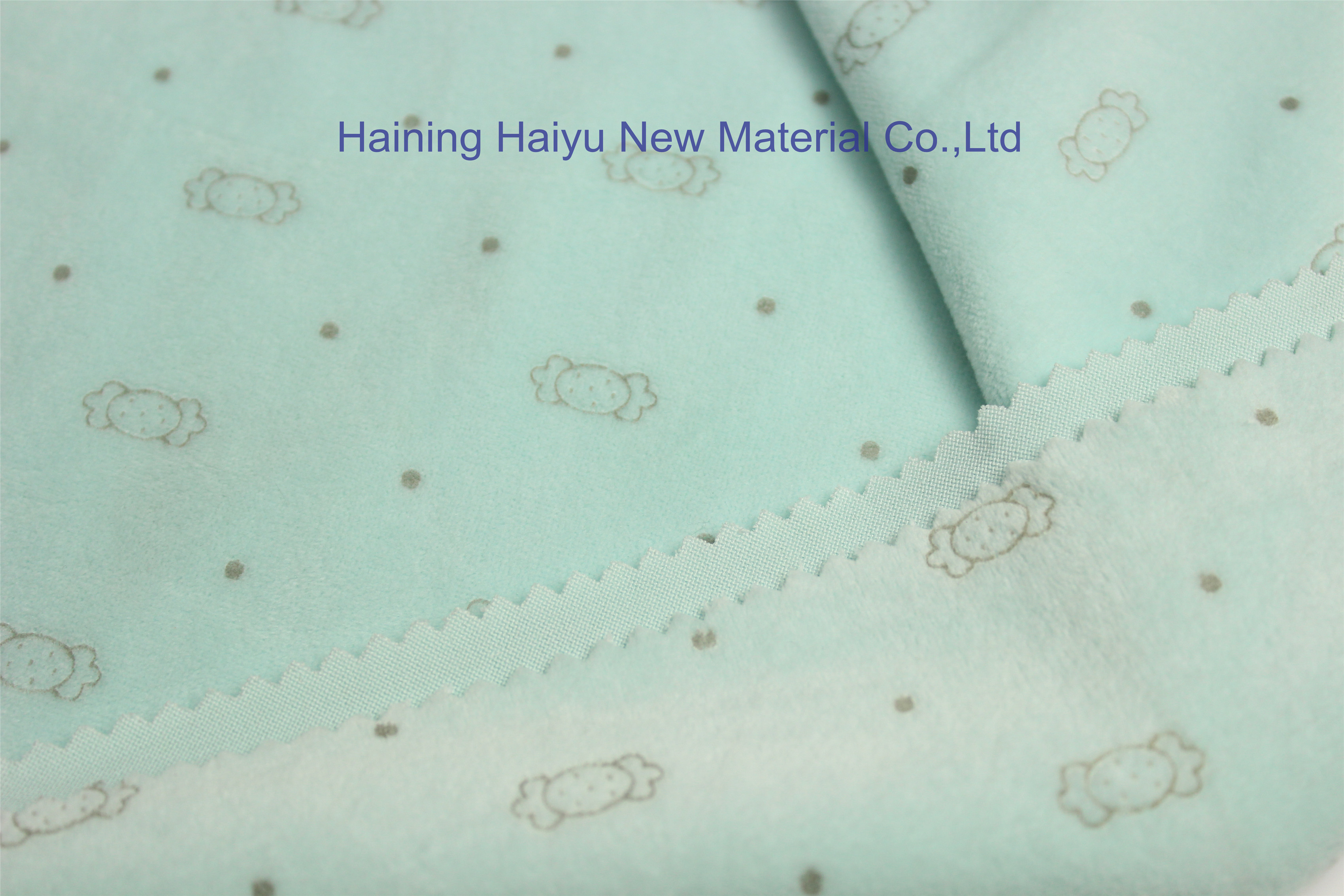 Warp Knitted Velour foil printed Carton Animal Minky Fabric for competitive price