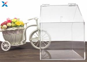 Wholesale House Shape Clear Acrylic Gift Boxes Candy Container Non Toxicity For Retail Store from china suppliers