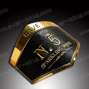Wholesale ODM Aluminium Custom Liquor Bottle Labels For Luxury Wine from china suppliers