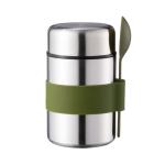 BPA FREE 16 Oz Stainless Steel Vacuum Food Jar With Silicone Sleeve