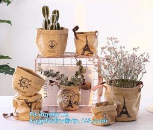 Wholesale colorful gold TYVEK washable paper garden pots flower pot storage bag,Washable Kraft Paper planter ,kraft paper planter from china suppliers