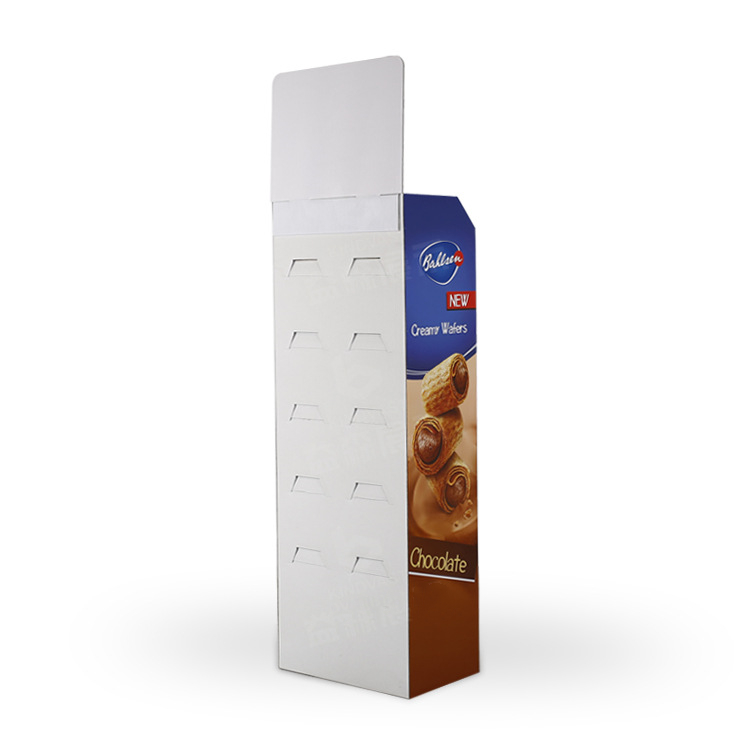 cardboard pop up display stands 4 layers small cardboard displays biscuit chocolate cardboard floor display racks