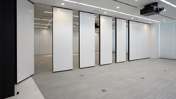 Classroom Sliding Partition Walls Acoustic Room Divider Melamine Movable Partitions