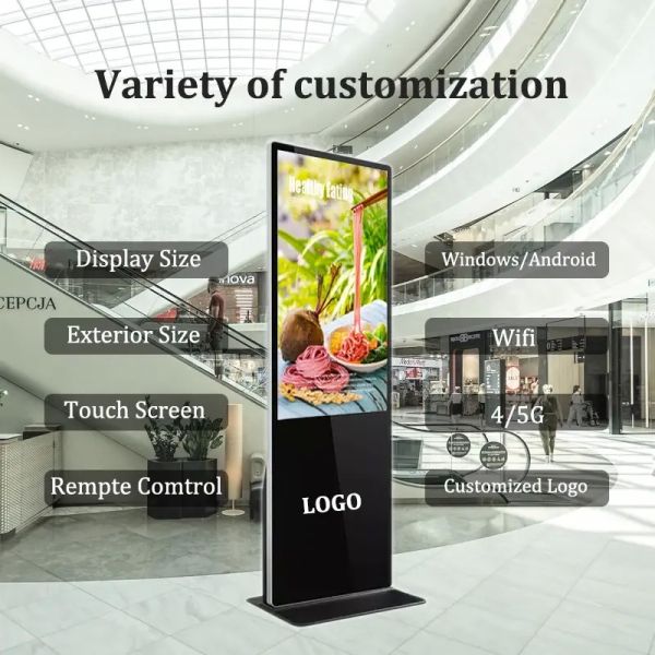 Android System Based Digital Signage with Infrared Touch Screen Providing Interactive Display Solutions and Enhanced User Engagement
