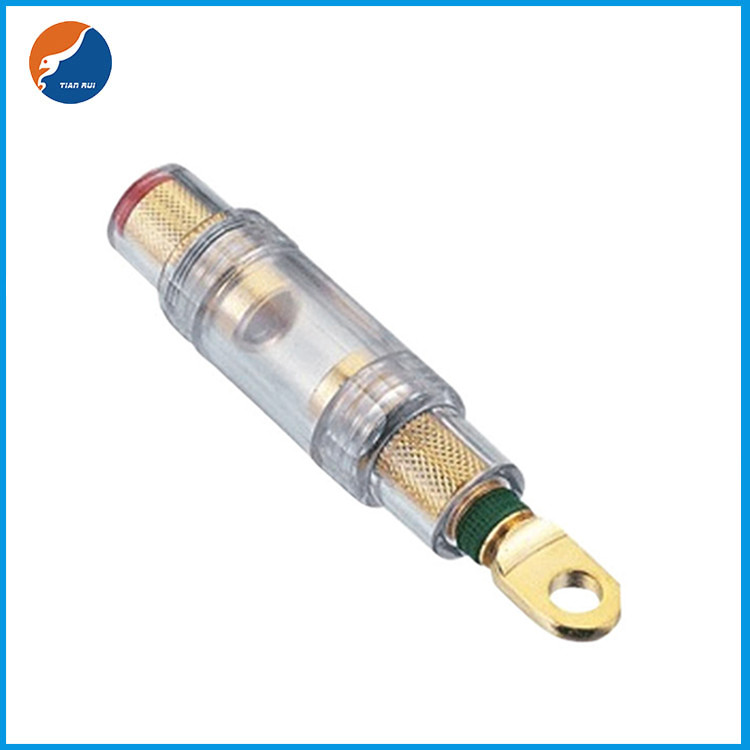 10x38mm 4/8GA IN OUT AGU Glass Tube Fuse Holders Car Audio Parts Amplifier Fuse Holder