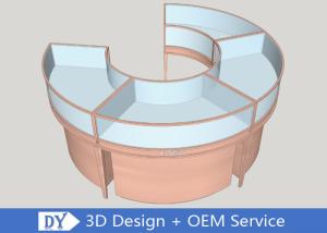 Wholesale Wood / Stainless Steel Jewellery Shop Display Counters With Mirror Or Brush Surface from china suppliers