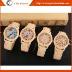 GV14 4 Colors Wooden Color Watches Unisex Watch PU Leather Watch Geneva Gift