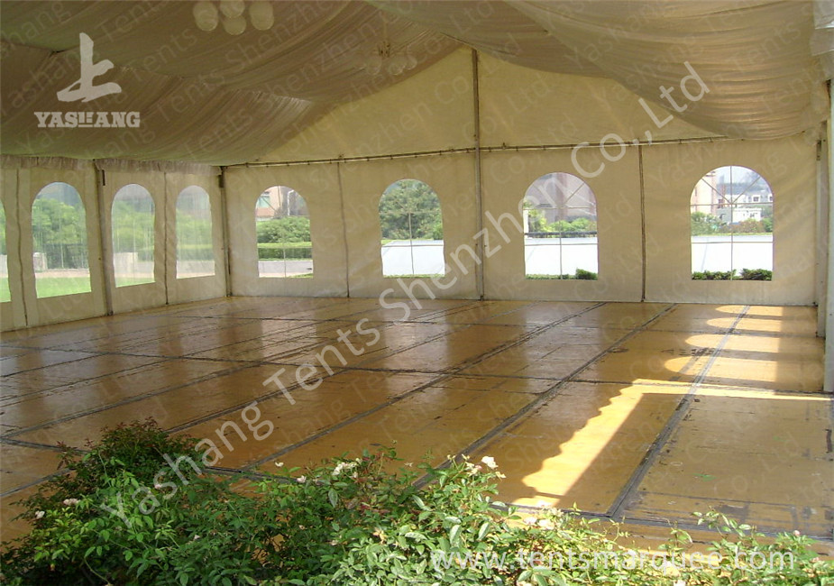 8X12m Small Width Outdoor Event Tent Aluminum Alloy Frame Transparent Windows