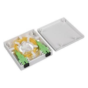 Wholesale 2 Core Optical Faceplate Box 86mm Fiber Optic Outlet Box 50g from china suppliers