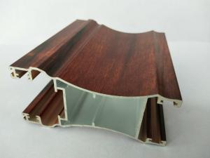 Wholesale Rectangle Wood Finish Aluminium Profiles / 6063 6063A Aluminum Door Frame Profile from china suppliers